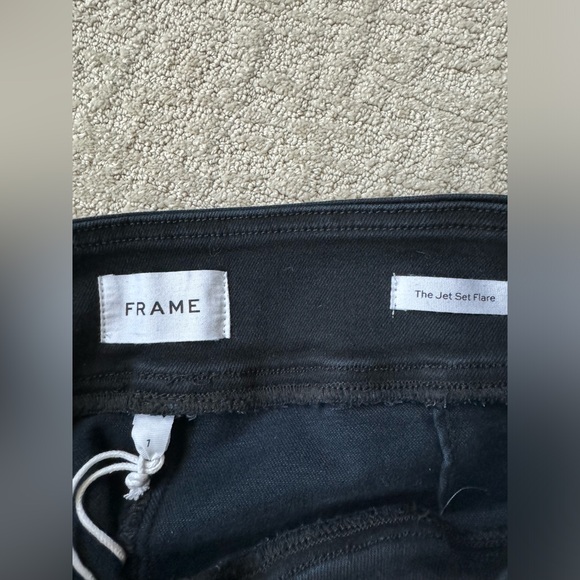 Frame Denim The Jetset Flare in Sheen Noir, size 1 (fits sizes 25-29) - Picture 7 of 8